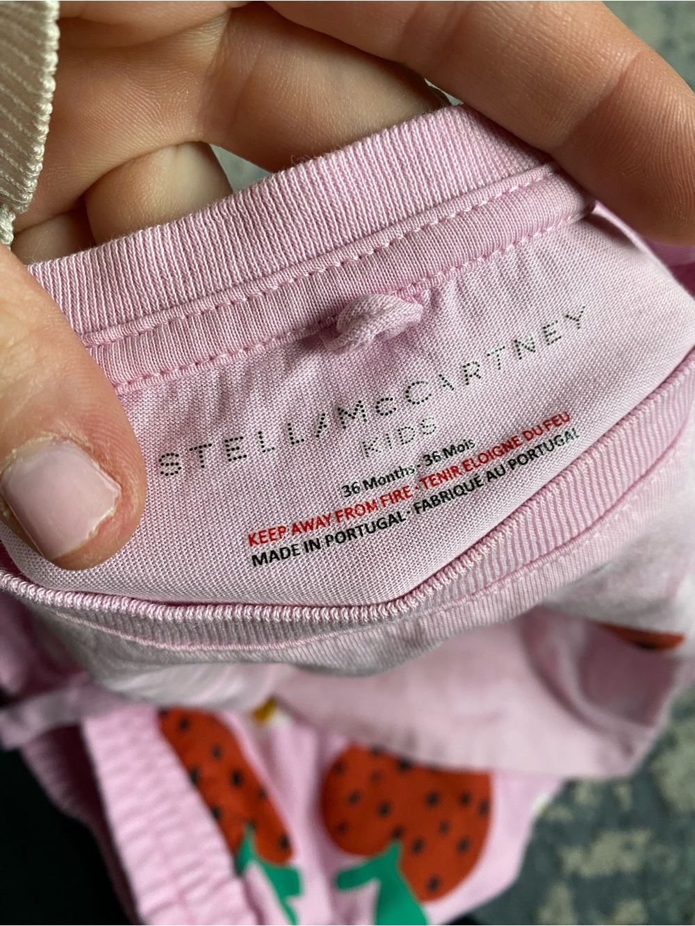 STELLA MCCARTNEY Pink Strawberry Tee & Shorts Set - Picture 5 of 5